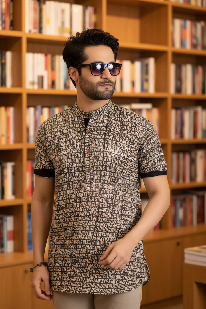 Black Short Kurta