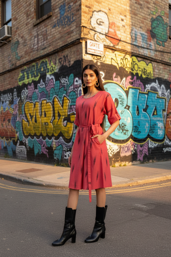 carrot-ikat-antifit-dress