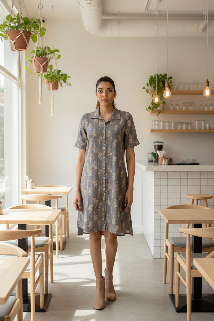 grey-cotton-slub-dress