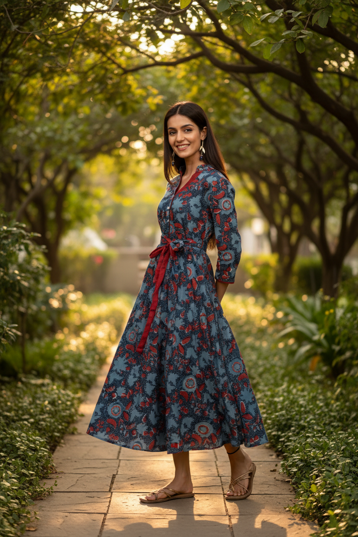 indigo-ajrakh-printed-dress