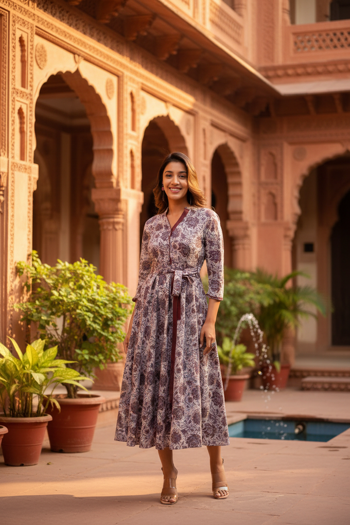 mauve-ajrakh-printed-long-dress