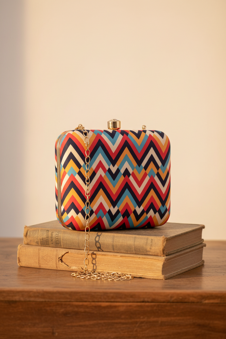 Multicolor Clutch Bag