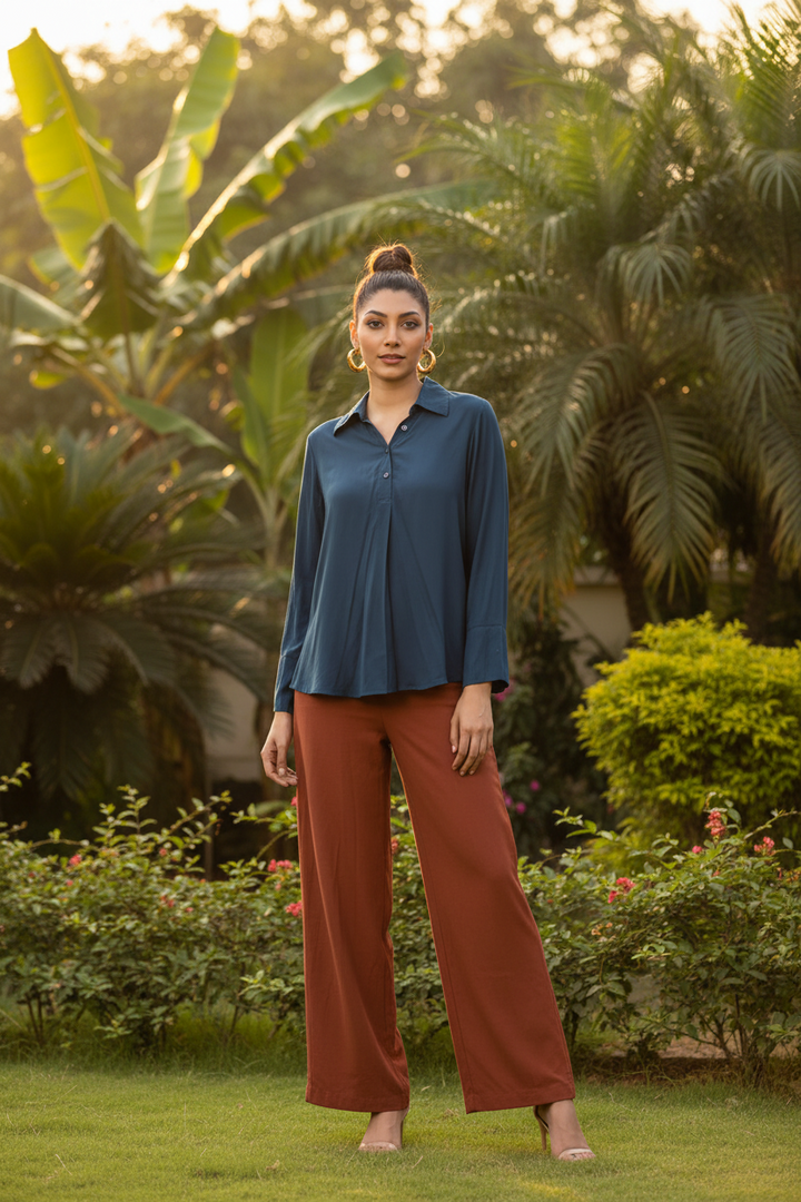 peacock-blue-shirt