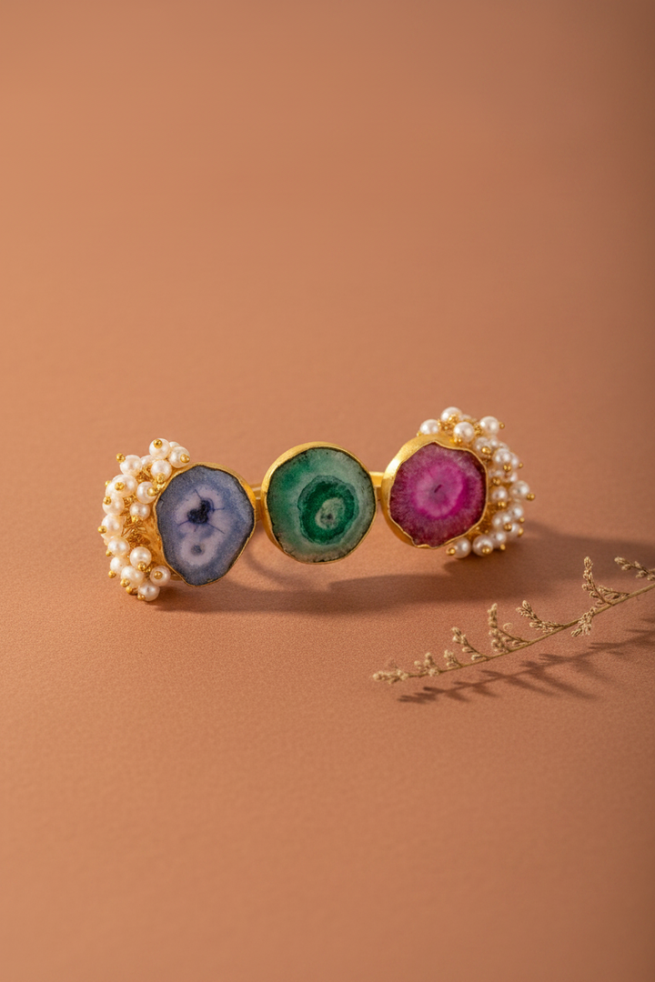 Multi Finger Agate Stone Ring