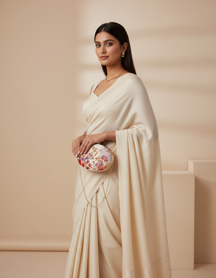 Off-White Multicolored Print Clutch