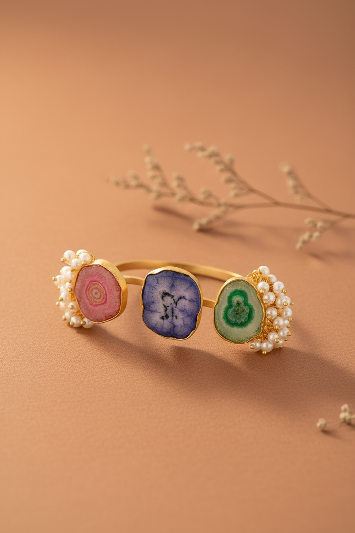 Colourful Multi Finger Hand Ring