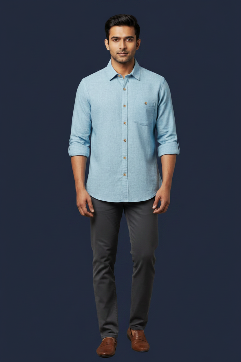 Sky Blue Chambray Shirt