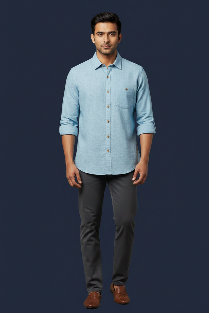 Sky Blue Chambray Shirt