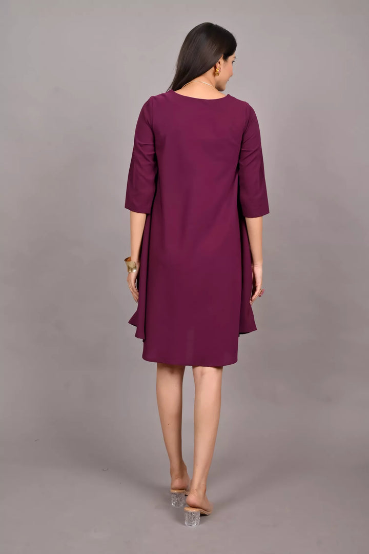 GEORGETTE FLAIRED DRESS